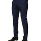 Dark Blue Wool Dress Formal Pants