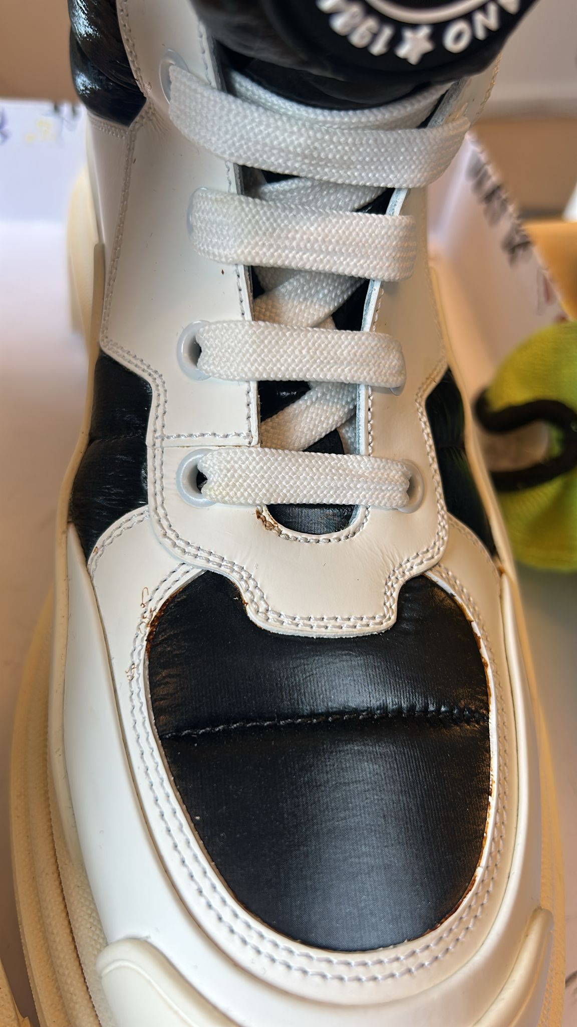 White Padded Mid Calf Lace Up Boots Shoes