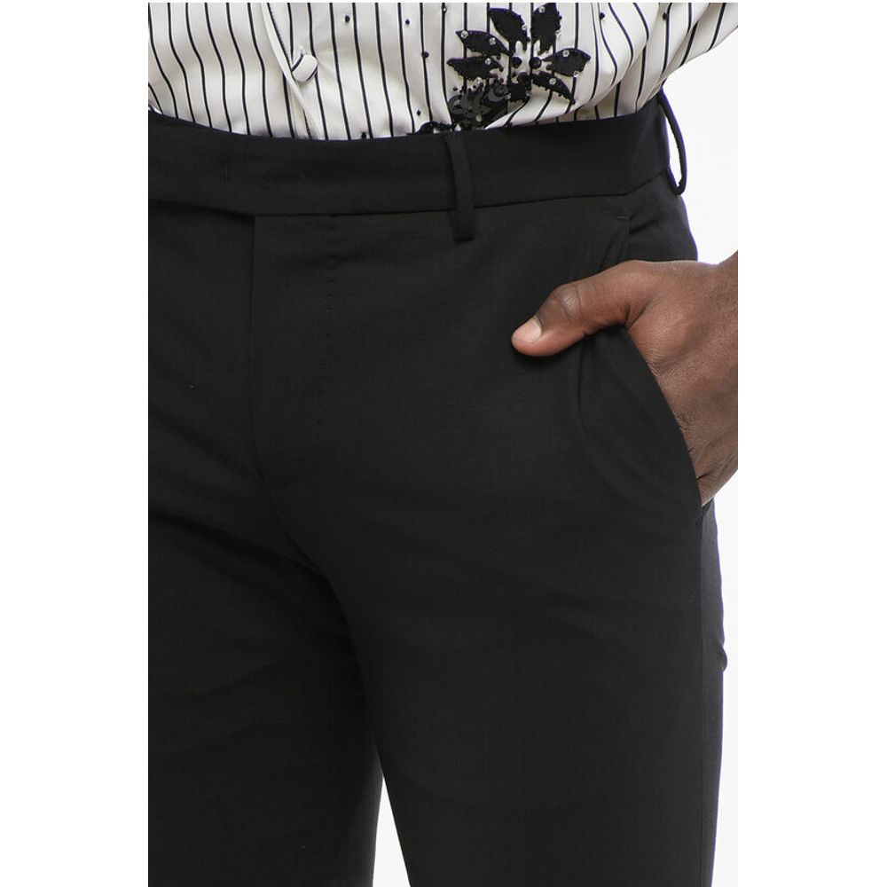 4-Pocketed Stretch Virgin Wool Pants