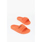 Padded Fabric Sandals with Logo