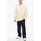 Cotton Sweater With Embossed Logo
