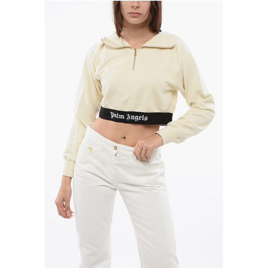 Brushed Cotton Hoodie With Logoed Band