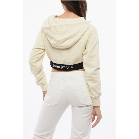 Brushed Cotton Hoodie With Logoed Band