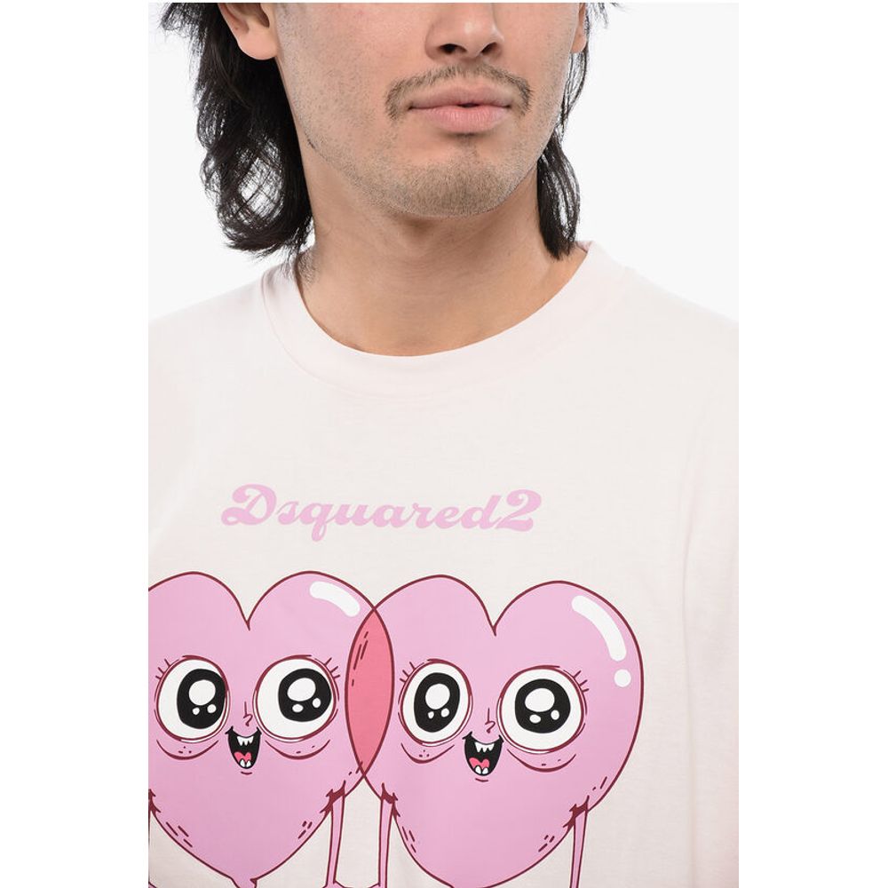 Crew Neck CUPID'S CLUB Cotton T-Shirt