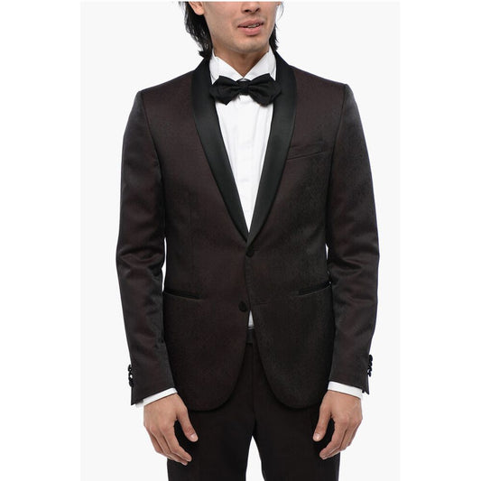 Satin Suit with Damasco Motif