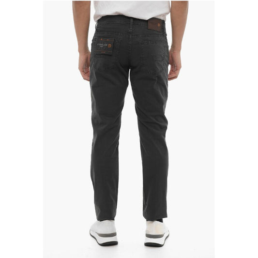 ID 5-Pocketed Stretch Cotton Pants with Belt Loops