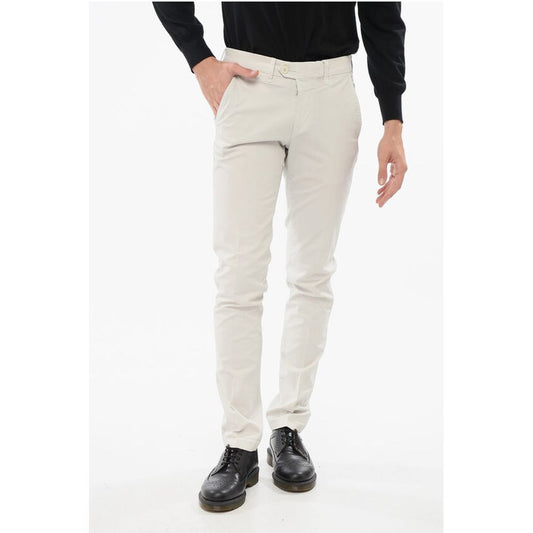 ID Stretch Cotton Chino Pants with Belt Loops
