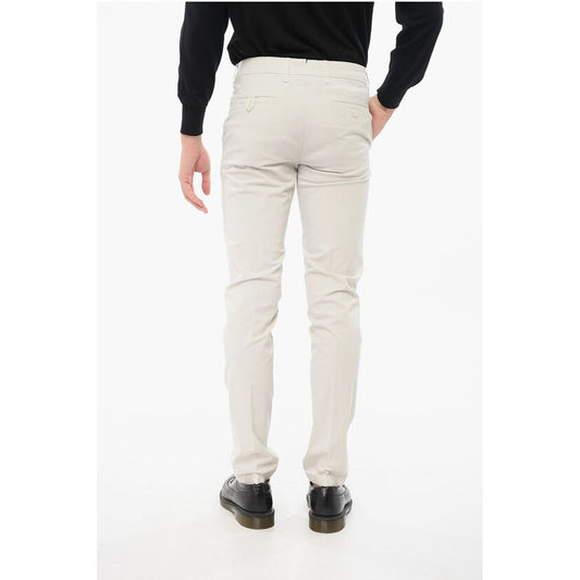 ID Stretch Cotton Chino Pants with Belt Loops