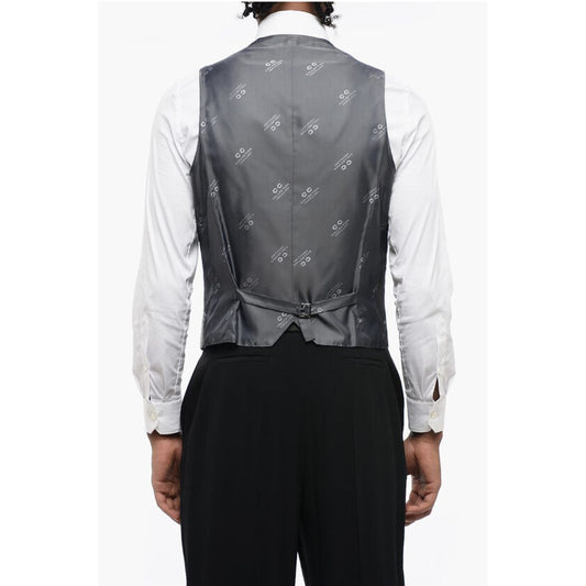 CC COLLECTION District Check Virgin Wool Vest