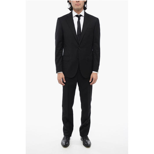 2 Button LEADER Virgin Wool Suit with Flap Pockets