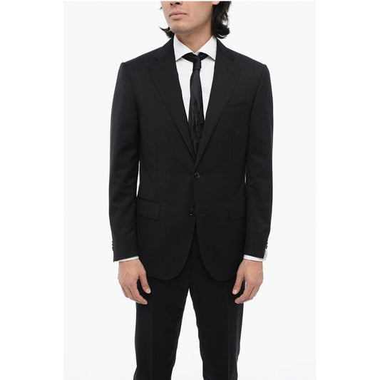 2 Button LEADER Virgin Wool Suit with Flap Pockets