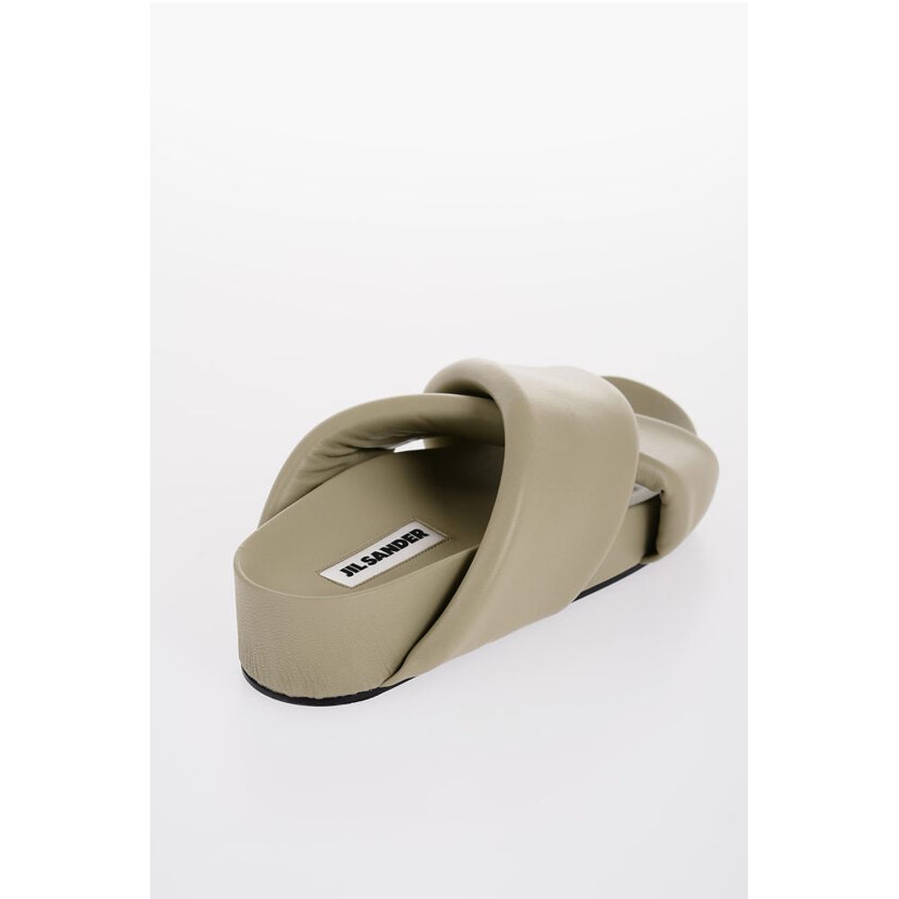 Criss Cross Designed Leather Sandals