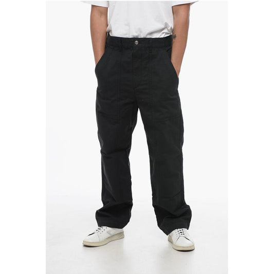 Cotton Carrot Fit Pants with Belt Loops