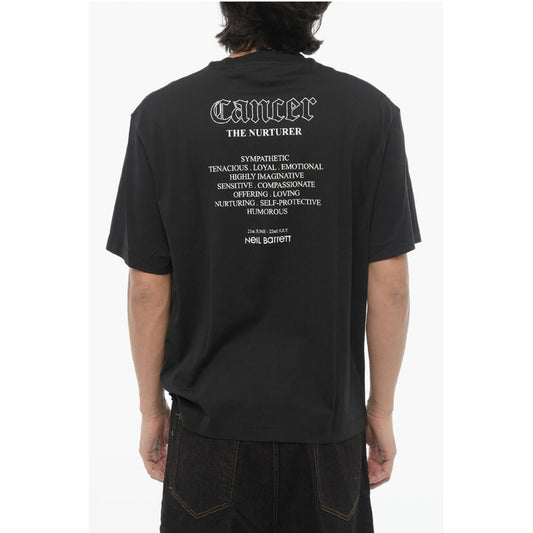Printed Slim Fit ROCK BAND ZODIAC CANCER Crew-Neck T-shirt