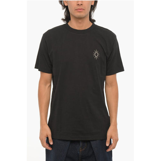 Solid Color ECLIPSE CROSS Crew-neck T-Shirt