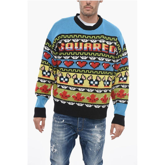 Mohair Blend CIRO Sweater with Graphic Embroidery