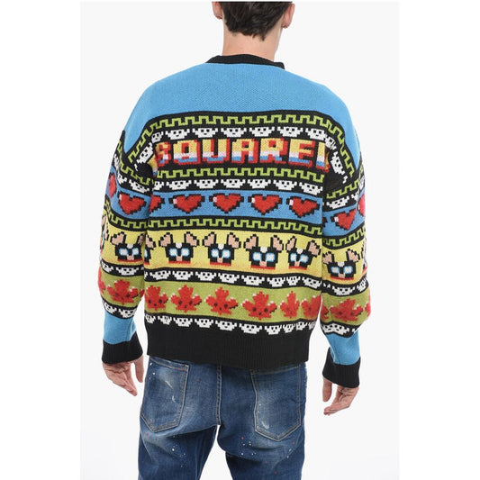 Mohair Blend CIRO Sweater with Graphic Embroidery
