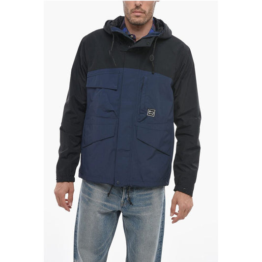 Two-Tone MOUNTAIN STROLL Utility Jacket with Hood