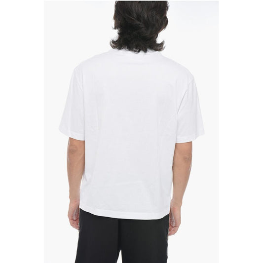 Solid Color Slim Fit T-Shirt with Eyelets Details