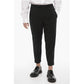 Cuffed Hem Slim Fit Casual Pants