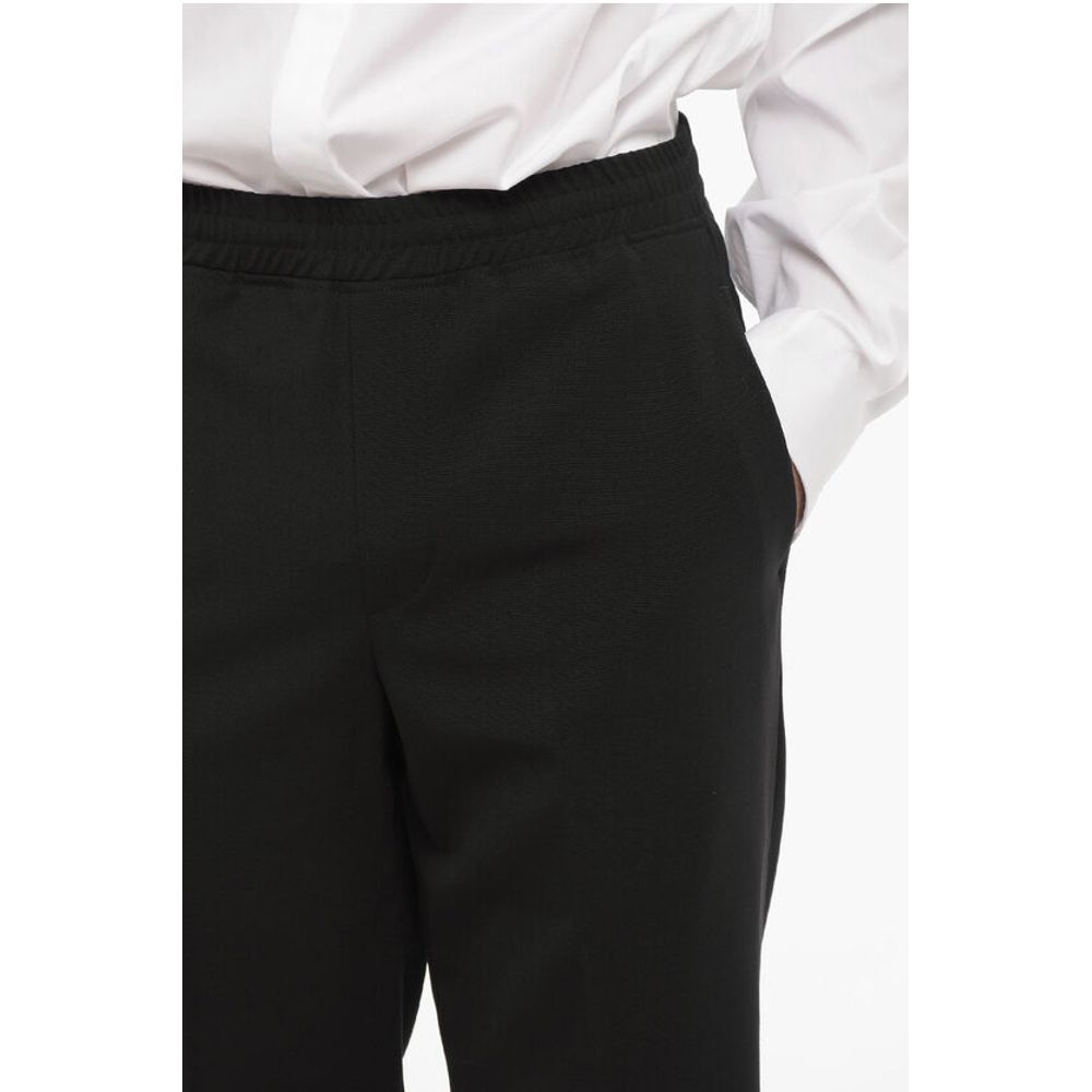 Cuffed Hem Slim Fit Casual Pants