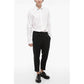 Cuffed Hem Slim Fit Casual Pants