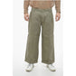 Cropped Wide Leg Jeans with Cuffs