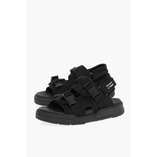 LI-NING Solid Color Double-Buckle Sandals with Socks