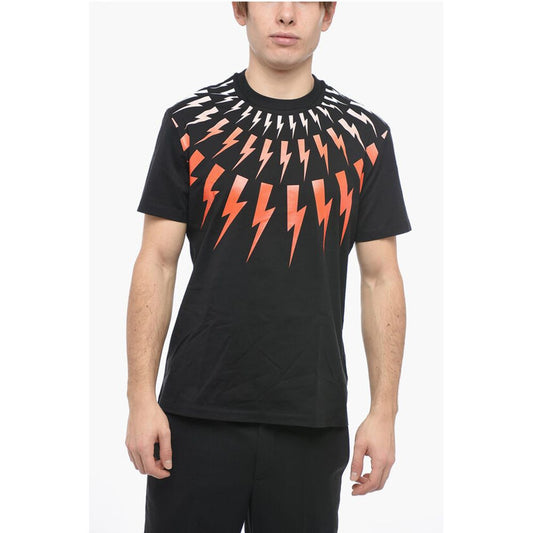 Slim Fit Crew-Neck T-shirt with Gradient Print