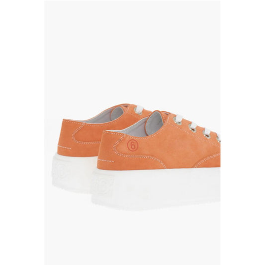 MM6 Suede Low-Top Sneakers With Contrast Platform 5,5cm