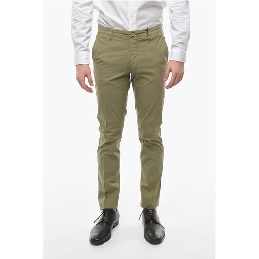 CC COLLECTION Linen Blend Chinos Pants with Belt Loops