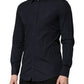 Dark Blue MARTINI Cotton Dress Formal Shirt