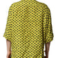 Yellow Heart Short Sleeves Men Casual Shirt