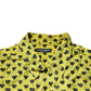 Yellow Heart Short Sleeves Men Casual Shirt