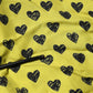 Yellow Heart Short Sleeves Men Casual Shirt