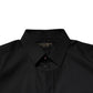 Black SARTORIA Cotton Formal Men Dress Shirt