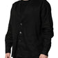 Black Linen Long Sleeves Men Casual Shirt