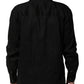 Black Linen Long Sleeves Men Casual Shirt