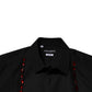 Black Crystal GOLD Formal Men Dress Shirt