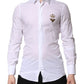 White GOLD Crown Bee Men Dress Formal Shirt