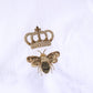 White GOLD Crown Bee Men Dress Formal Shirt