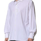 White Long Sleeves Collared Dress Formal Shirt