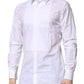 White Bib Cotton Poplin GOLD Formal Shirt