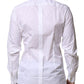 White Bib Cotton Poplin GOLD Formal Shirt