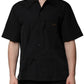 Black Cotton Short Sleeve Buttoned Casual Shirt