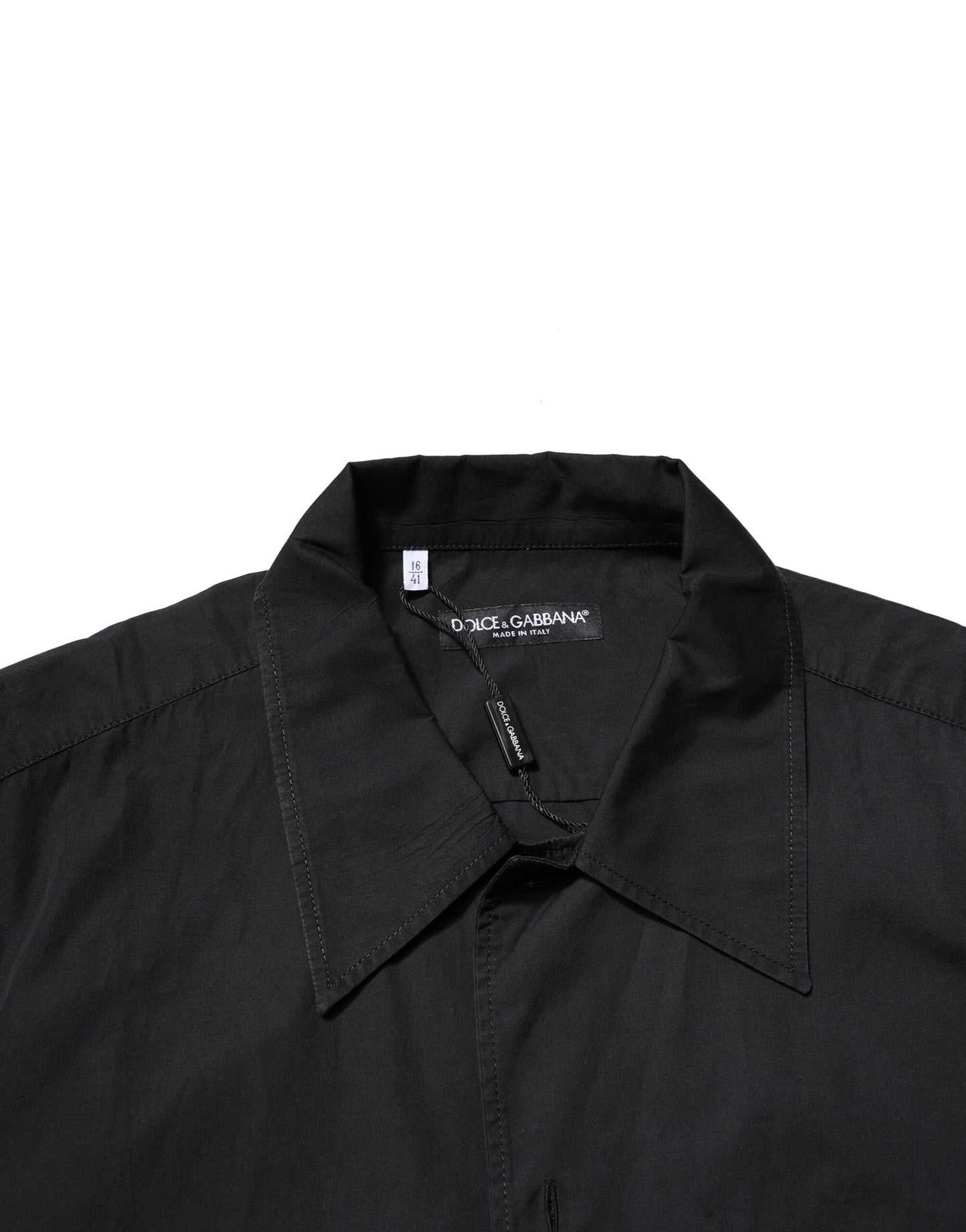 Black Cotton Short Sleeve Buttoned Casual Shirt