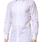 White Bib Cotton Poplin GOLD Men Formal Shirt