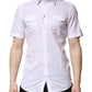 White Cotton GOLD Short Sleeves Casual Shirt