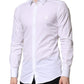 White GOLD Long Sleeves Men Dress Formal Shirt