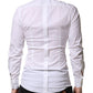 White GOLD Long Sleeves Men Dress Formal Shirt